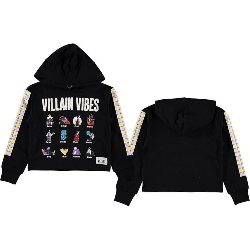 Disney Girls Villain Black Hoodie with Sequins NWOT's
